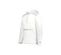 Russell R23TFM.A9B.2XL Legend Tech Fleece Hoodie, White & Grid Iron Silver - 2XL