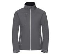 Russell R410F-IR-2XL Ladies' Bionic Softshell Jacket, 2X-Large Size, Iron Grey