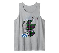 Russell Scottish Clan Tartan Scotland Tank Top, Men, Heather Grey, XX-Large