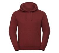(XS, Brick Red Melange) Russell Unisex Authentic Melange Hooded Sweatshirt