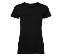(XXL, Black) Russell Womens/Ladies Authentic Pure Organic Tee