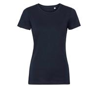 (XL, French Navy) Russell Womens/Ladies Authentic Pure Organic Tee