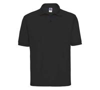 Russell Women's Classic Polycotton Polo Shirt in Black | Size: 6XL Russell Black 6XL
