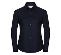 Russell Women's Collection Long Sleeve Easy Care Oxford Shirt in Navy | Size: 5XL Russell Navy 5XL