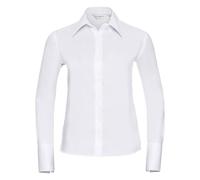 Russell Women's Collection Long Sleeve Ultimate Non-Iron Shirt in White | Size: 3XL Russell White 3XL