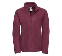 Russell Women's Full Zip Outdoor Fleece Jacket in Burgundy | Size: Medium Russell Burgundy M
