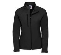 Russell Athletic Womens/Ladies 3 Layer Soft Shell Jacket (Black) - Size X-Large