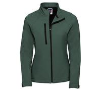 Russell Athletic Womens/Ladies 3 Layer Soft Shell Jacket (Bottle Green) - Size Large
