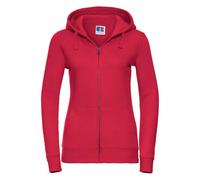 Russell Athletic Womens/Ladies Authentic Full Zip Hoodie (Classic Red) - Size X-Small