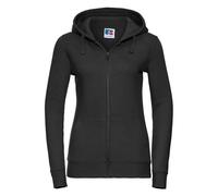 (M, Black) Russell Womens/Ladies Authentic Full Zip Hoodie
