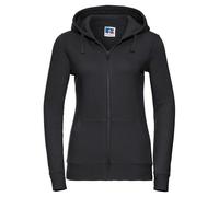 (XL, Black) Russell Womens/Ladies Authentic Full Zip Hoodie