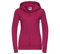 Russell Athletic Womens/Ladies Authentic Full Zip Hoodie (Fuchsia) - Size Small