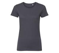 (M, Convoy Grey) Russell Womens/Ladies Authentic Pure Organic Tee