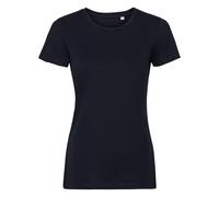 (XXL, French Navy) Russell Womens/Ladies Authentic Pure Organic Tee