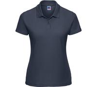 (8 UK, French Navy) Russell Womens/Ladies Classic Plain Polycotton Polo Shirt