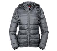 Russell Athletic Womens/Ladies Hooded Nano Padded Jacket (Iron) - Grey - Size Small