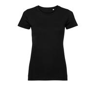(XXL, Black) Russell Womens/Ladies Organic Short-Sleeved T-Shirt