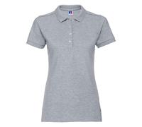 (XL, Light Oxford) Russell Womens/Ladies Pique Stretch Polo Shirt