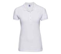 (XXL, White) Russell Womens/Ladies Pique Stretch Polo Shirt