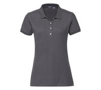 (2XL, Convoy Grey) Russell Womens/Ladies Stretch Short Sleeve Polo Shirt