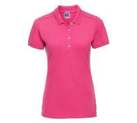 Russell Women's Pique Stretch Polo Shirt in Fuchsia | Size: Large Russell Fuchsia L