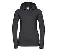 (M, Black) Russell Womens Premium Authentic Hoodie (3-Layer Fabric)