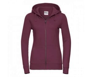 Russell Women's Premium Full Zip Burgundy Hoodie S