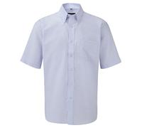 Russell''s mens S/Slv Oxf Shirt in Oxford Blue Neck Size 17
