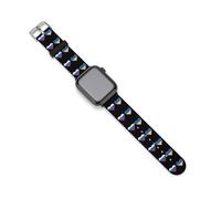 Russia And Ukraine Flags Heart Printed Silicone Watch Band Compatible with IWatch Waterproof Soft Replacement Strap 38mm/40mm