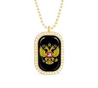 Russia Coat Of Arms Custom Photo Necklace Personalized Picture Pendant Memory Jewelry for Women