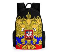 Russia Flag Casual Backpack Lightweight Laptop Travel Bag