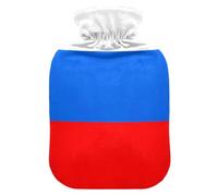 Russia Flag Hot Bottle Water Bag with Soft Cover, 1L Hotwater Bag for Neck Shoulder Warmer