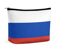 Russia Flag Makeup Bag Cosmetic Organizer Lightweight Toiletry Pouch