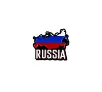 Russia Flag Map Enamel Pin For Russian Traveler, Patriotic Russia Pin Brooch, Russian Pride Heritage Brooch Badge, Traveling Moskva Lapel Badges, Europe Travel Souvenir Gift For Traveling Lover