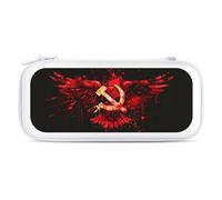 Russia Hammer Flags Hook USSR Sickle Carry Case for Switch Carrying Cover Storage Bag Protective Accessories Travel White-Style
