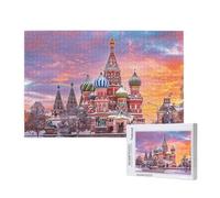 Russia Jigsaw Puzzles for Adults 1500 Landscape Puzzle, Wooden Puzzles for Adults with Gift Box, Impossible Puzzle, Challenging High Difficulty Family Activity, Gifts for Men Women,87x57 cm, p378t