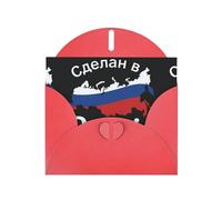 Russia Map Greeting Card With Envelope (160 x 120 mm) for Birthday/Wedding/Invitation/Christmas/New Year