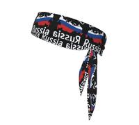Russia Map Printing Sports Headband Tie,Durable Sports Bandage Headscarf, Ideal For Volleyball & Workoutsâ€‹