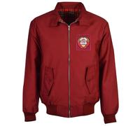 Russia Men's Mens Soviet Union Maroon Harrington Jacket in Red | Size: Small Russia Red S