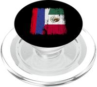 Russia Mexico Half Flag Russian Mexican Heritage PopSockets PopGrip for MagSafe
