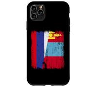 Russia Mongolia Half Flag Russian Mongolian Jersey Case for iPhone 11 Pro Max