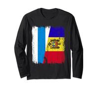 Russia Opposition Moldova Half Flag Long Sleeve T-Shirt