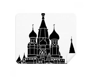 Russia Saint Petersburg Silhouette Phone Screen Cleaner Glasses Cleaning Cloth 2pcs Suede Fabric