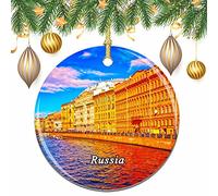 Russia St Petersburg Christmas Xmas Tree Ornament Decoration Wedding Hanging Pendant Decor City Travel Souvenir Collection