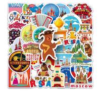 Russia Stickers |50Pcs Russian Theme Waterproof Vinyl Decals