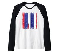 Russia Thailand Half Flag Russian Thai Roots Raglan Baseball Tee