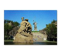 Russia The Motherland Calls the Sculpture Volgograd Puzzle 1000 Pieces Puzzle Adult Game Graphic Travel Souvenir 38x52CM