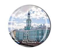 Russia Winter Palace Saint Petersburg Fridge Magnet Tourist Souvenir Gift Collection Crystal Refrigerator Magnetic Sticker