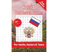 Russia Word Search Puzzle: 50+ Puzzles Word Search Easy to Read about Russia and More | 6x9 inches, 110 pages | Gift for Russia & Countries Lover