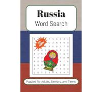 Russia Word Search Puzzle Book: Word Searches with Easy to Read Print about Russia, Moscow, Soviet, and More | 6x9 inches, 110 pages | 55 Puzzles ... Gift for Vacations, Holidays, and Free Times